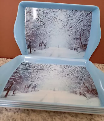 Winter Scene Melamine Style Rectangular Plates/trays • £2.49