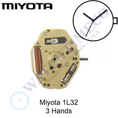 Genuine Miyota GL32 / (OLD # 1L32) Watch Movement Japan 3 Hands • $18.80