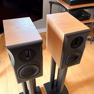 Neat Ministra Stand-Mount Speakers Loudspeakers In Natural Oak • £1699