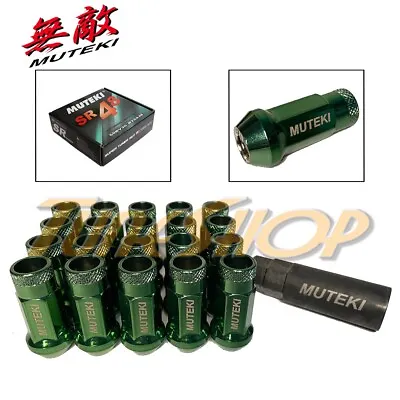 Muteki Sr48 Wheels Lug Nuts 12x1.5 1.5 Acorn Rim Extended Open End Dark Green T • $64.95