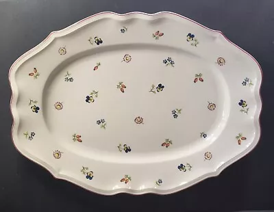 Villeroy & Boch Petite Fleur Large Serving Tray Platter Oval 17  X 12.5  • $65