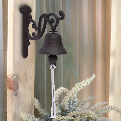 Cast Iron Door Bell Wall Mounted Outside Decorative Accent Bells For Farm House • $19