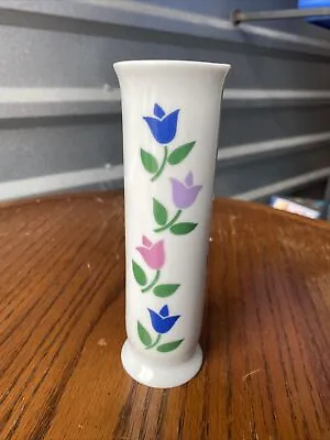 Vintage 1988 FTD Bud Vase With Tulips Made In Korea • $11.95