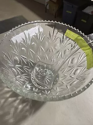 Indiana Glass Co Princess Glass Punch Bowl Glasses (8) Ladle Hooks Vintage • $90