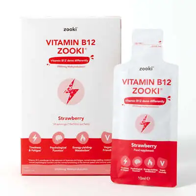 £16.99 • Buy Zooki Vitamin B12- Strawberry , 14 X 10ml