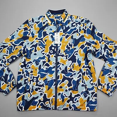 Original Penguin Men's Golf Full Zip Novelty Printed Wind Jacket Colorful • $44.79