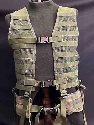 U.s. Gi Molle Load Bearing Vest (lbv) & Molle Utility Belt Set • $44.99