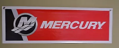 Mercury Red Outboard Marin  Motor Sign Banner Fishing Bass Boat 10 Day  • $38.99