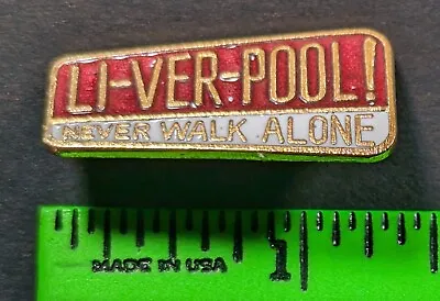 Vintage 1970s Liverpool FC Soccer Enamel Pinback Pin • $25