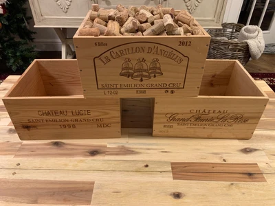 £12.50 • Buy Wooden Wine Box Crate ~ 6 Bottle, French