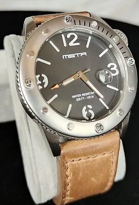 Meister Marine Leather Band Watch-new Battery  • $139.99