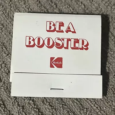 Kodak Collector “Be A Booster” FULL UNSTRUCK Matchbook • $8.88