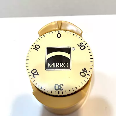 Vintage MIRRO Harvest Gold Yellow Kitchen 60 Minute Timer Mid Century Retro • $12.58