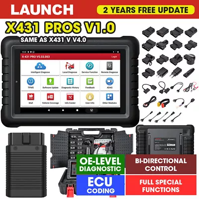 LAUNCH X431 PROS V1.0 Bi-Directional OBD2 Tool Full System Scanner Programming • $709