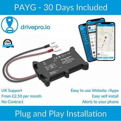 DrivePro FMT100 REFURBISHED GPS Tracker For Van Motorcycle Caravan Car PAYG • £18.99