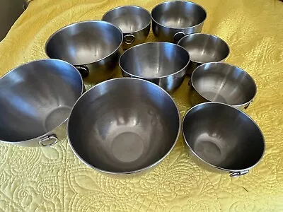 9 Vintage Revere / Regal /FarberWare O&D Rings Stainless Steel Mixing Bowls • $42