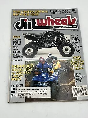 Vintage Dirt Wheels Magazine ATV March 2002 GUC • $25