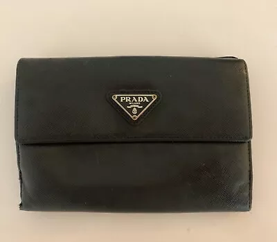 Vintage Prada Saffiano Leather Wallet • $225