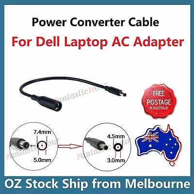 DC Power Charger Converter AC Adapter Cable 7.4mm To 4.5mm Dell Inspiron 15 7000 • $11.99