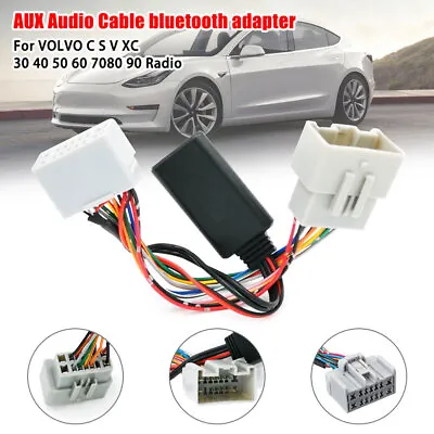 For Volvo S60 S80 V50 V70 XC90 Car Bluetooth Module AUX-IN Audio Cable Adapter • $15.19