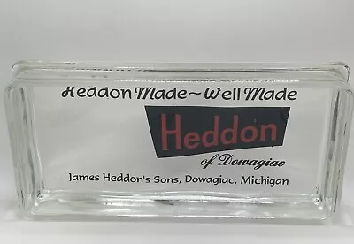 Vintage Heddon Of Dowagiac Michigan Glass Tray James Heddon’s Sons Well Made • $249