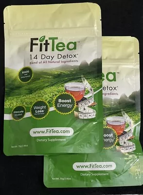 (2) - FIT TEA 14 Day Original Fat Burning Weight Loss Tea All Natural BB: 12/24 • $29.69