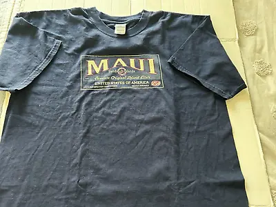 Maui Sandwich Islands Size Xl Dark Blue Short Sleeve T-shirt • $12