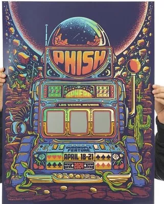 Phish Poster Las Vegas NV 2024 FOIL Print Sphere Lewy Jones  #/600 • $1200