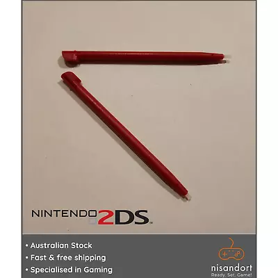 2x Nintendo 2DS Stylus Red 🕹 (FTR-004) - Free Post - Australian Seller • $5.25