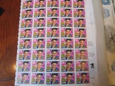 1 Sheet Elvis Presley 1993 29 Cents 40 Per Sheet United States USPS     Stamps • $14.95