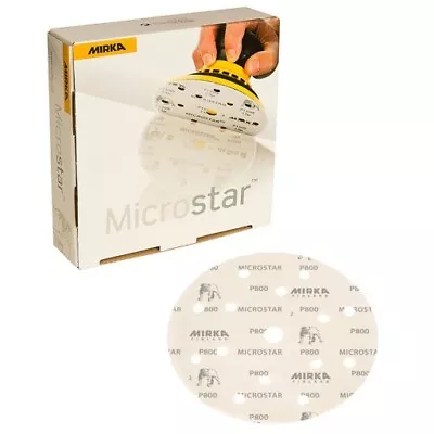 Mirka FM-611-2000 Microstar 6  15H Film-Backed Vacuum Grip Disc 2000G(Qty 50/bx) • $57.59