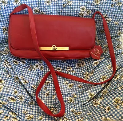 Marlo Vintage Purse New Gorgeous Red Leather Shoulder Bag • $32