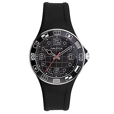 Nautica Men's Watch Lummus Beach Black NAPLBS904 • £51.99