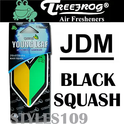 1 PACK Wakaba Japan Treefrog Young Leaf Black Squash Scent JDM Air Freshener • $5.95