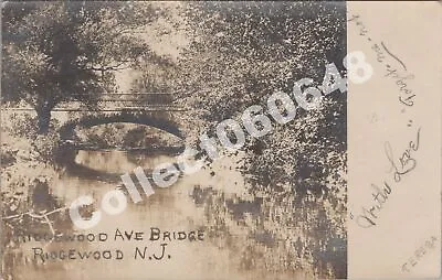 $12.95 • Buy RPPC-Ridgewood NJ-East Avenue-Bridge-Bergen County-New Jersey-Real Photo-RP