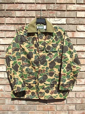 Vintage SafTbak Shooting Shirt Jacket Mens M L Shoulder Padded Hunting Duck Camo • $34.95