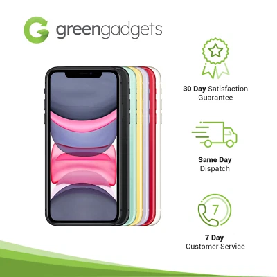 $539 • Buy IPhone 11 - 64GB 128GB 256GB Black Green Yellow Red White Purple - Excellent 