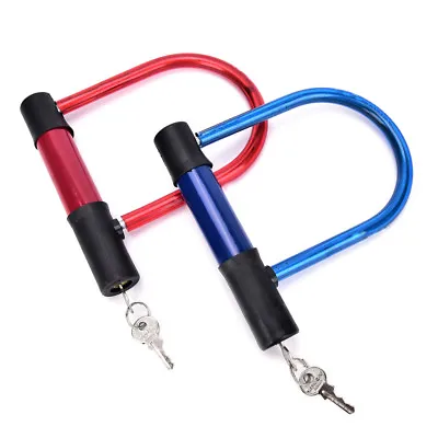 U Lock Bicycle Bike Motorcycle Cycling Scooter Security Steel Chain With2Key -ca • $6.93