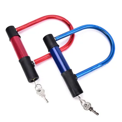 U Lock Bicycle Bike Motorcycle Cycling Scooter Security Steel Chain With2Key _d1 • $12.63