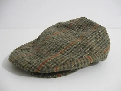 Vintage Mens 100% Wool Tweed Tartan Flat Cap One Size • £9.99