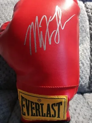 Mike Tyson & Lennox Lewis Signed Everlast Red Boxing Glove • $250