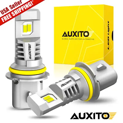 AUXITO 9007 HB5 LED Headlight High Low Beam Bulbs Conversion Kit 6500K White 2X • $38.99