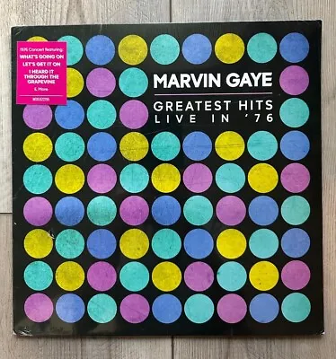 MARVIN GAYE GREATEST HITS LIVE 1976 180 Gram Vinyl Record LP LET'S GET IT ON • $19.99