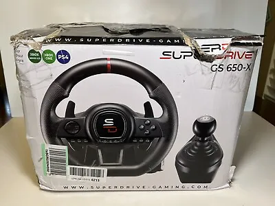 Superdrive GS650-X Racing Steering Wheel W Manual Shifter 3 Pedal Shifters • $69.99