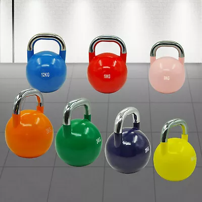 8kg - 32kg Pro Competition Grade Steel  Kettlebell Weight - Professional Gym Use • $74.95