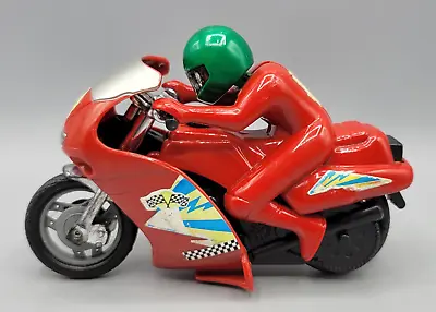 Vintage Plastic Red BMW Motorcycle Sino Toys Action Figure Toy • $9.99
