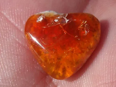 5.23 Ct. Mexican Heart Cantera Fire Opal Bead • $85