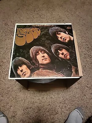 Vintage Capital Records The Beatles Rubber Soul Viynl Record • $25