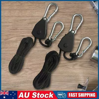 2M 1/2/4/6/8/10/12/14/16pcs Rope Pulley Lock Tie Down Strap Sky Curtain Tent • $10.30