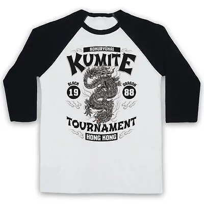 Bloodsport Unofficial Kokuryukai Kumite 88 Van Damme 3/4 Sleeve Baseball Tee • £23.99